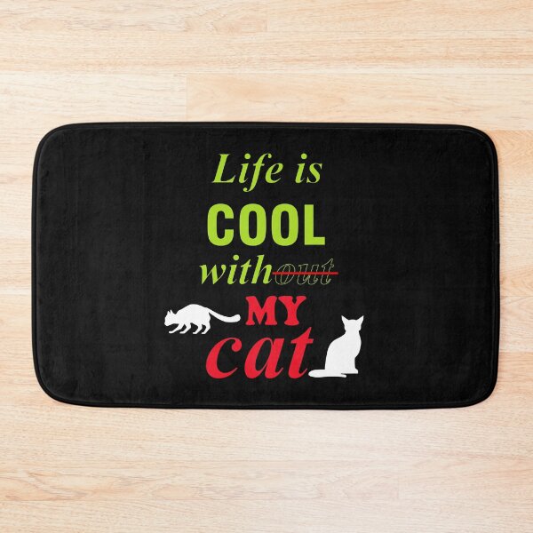 Item preview,  Life is cool with my cat designed and sold by Designer-amjed.