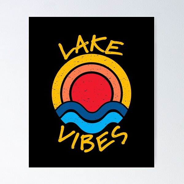 Item preview, Lake Vibes Retro Vintage designed and sold by RoguePixel.