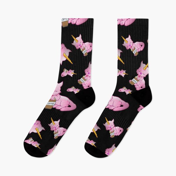Item preview, CUTE PINK CAT UNICORN WITH COFFEE - Funny Cat Pictures with Funny Unicorn designed and sold by FunnyCatsFam.
