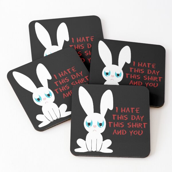 Item preview, hate this day, this shirt and you, cool bunny sayings, mean sayings designed and sold by Kirei-Lily.