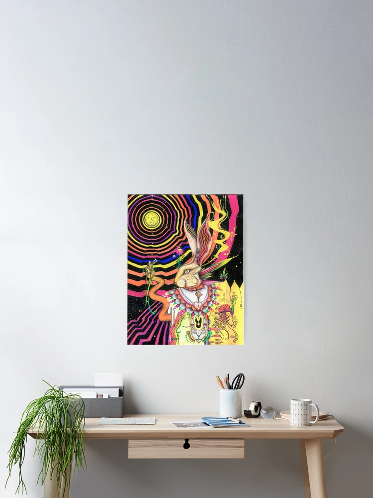 Thumbnail 2 of 3, Poster, Moon Rabbit designed and sold by andresindio.