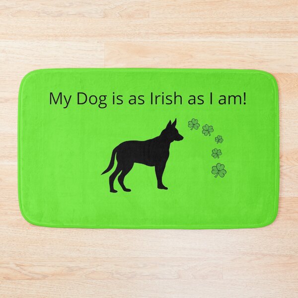 Item preview, A german shepherd irish st patricks design.  A gift for all german shepherd dog owners who love everything irish.  A lucky irish charm german shepherd who love st patricks day  designed and sold by Doggymadness.