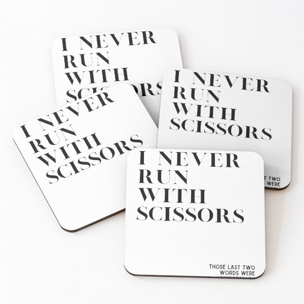 Item preview, Never Run with Scissors Funny designed and sold by giftus.