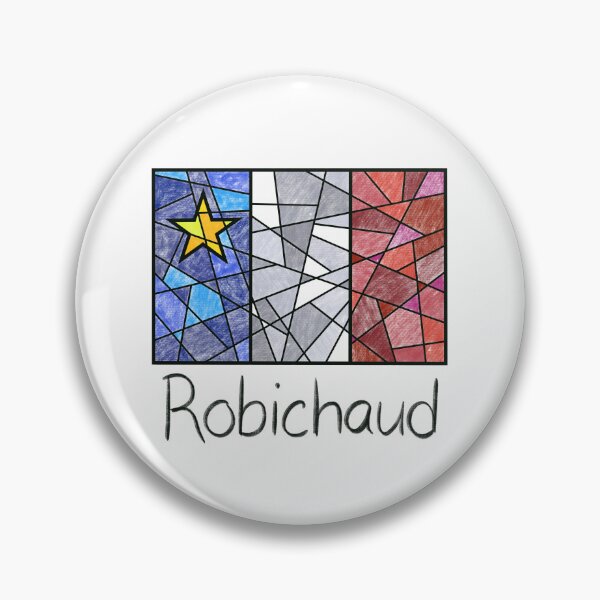 Item preview, Acadian Flag pastel mosaic Robichaud  - Drapeau acadien mosaïque pastel vitrail Robichaud  designed and sold by ColoursOfFrance.