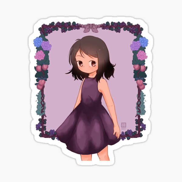 Violet Girl Sticker