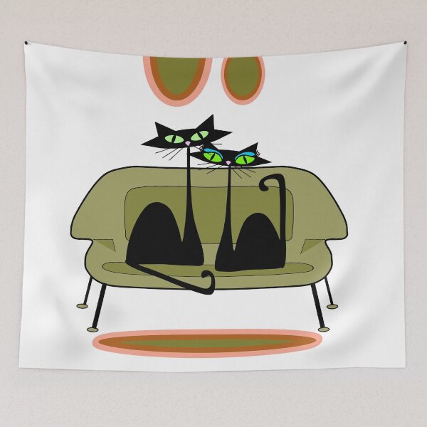Item preview, Atomic Cats Couch designed and sold by BossAtomic.