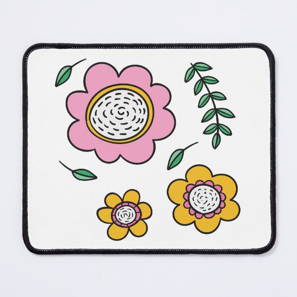 Item preview, Colorful Pink and Yellow Flower Pattern designed and sold by parazitgoodz.