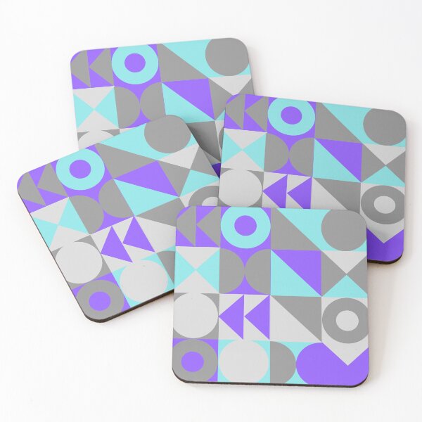 Item preview, Vibrant Purple And Teal Neo Geo Pattern designed and sold by Krysanthe.
