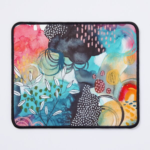 Item preview, A Place in my Heart - Abstract watercolor with leaves designed and sold by SusanneRoseArt.