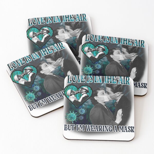 Item preview, Love Is In The Air But I'm Wearing A Mask Bootleg Valentines designed and sold by bixieshop.