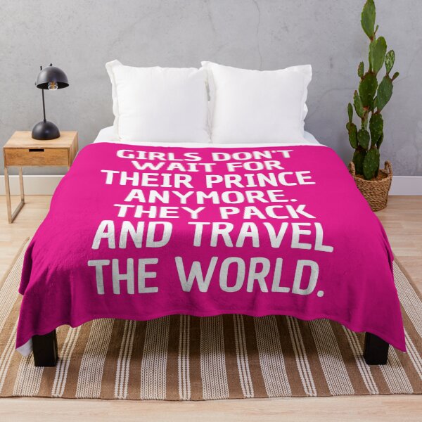 Item preview, Girls don't wait for their prince anymore. They pack and travel the world - Traveler Solo Women designed and sold by My-Queens-Store.