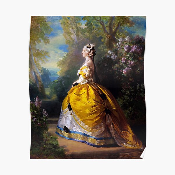 The Empress Eugenie a la Marie-Antoinette Painting by Franz Xavier