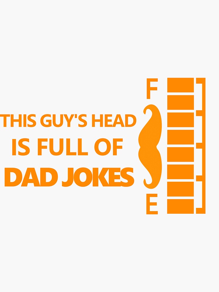 "Dad jokes Indicator" Sticker by krayonek Redbubble