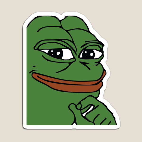 Smug Pepe (Highest Resolution) Magnet