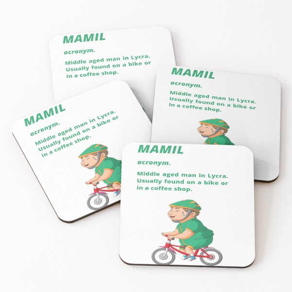 Item preview, Middle aged Man in Lycra - Funny cycling dictionary designed and sold by Tomsthreadz.