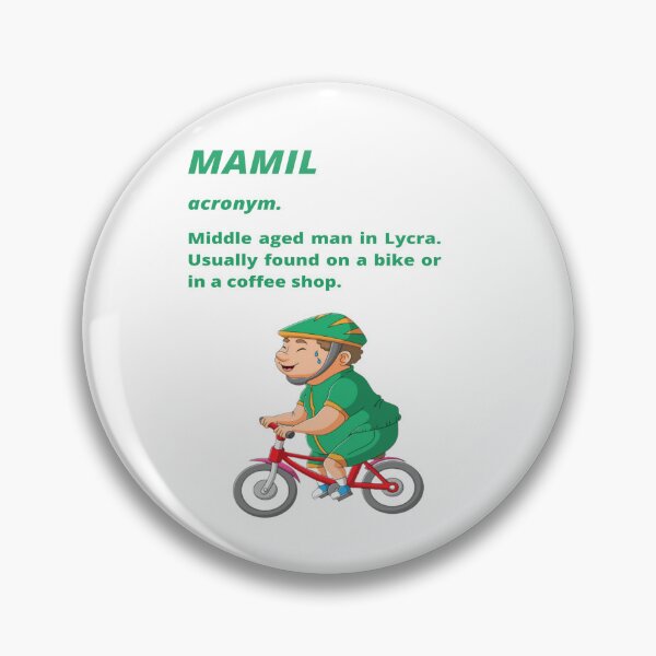 Item preview, Middle aged Man in Lycra - Funny cycling dictionary designed and sold by Tomsthreadz.