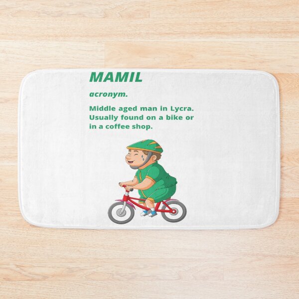 Item preview, Middle aged Man in Lycra - Funny cycling dictionary designed and sold by Tomsthreadz.