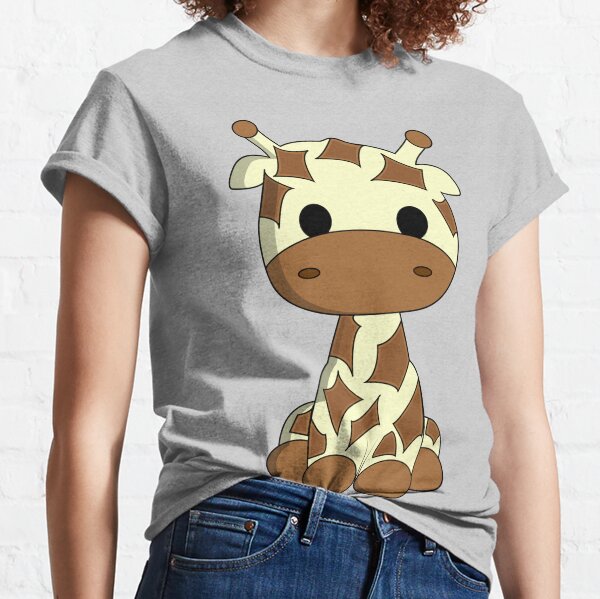 Cute baby giraffe cartoon Classic T-Shirt
