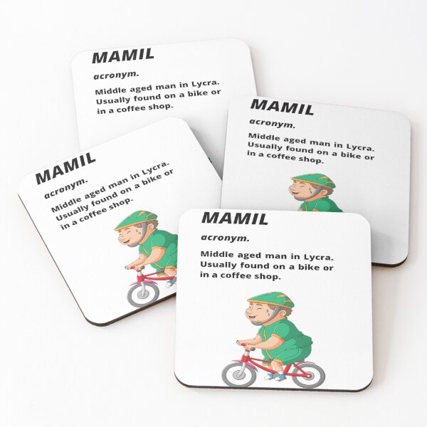 Item preview, Middle aged Man in Lycra - Funny cycling dictionary designed and sold by Tomsthreadz.