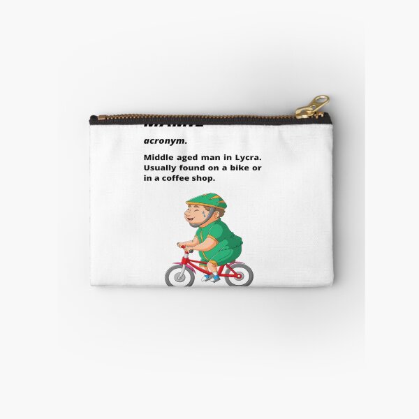 Item preview, Middle aged Man in Lycra - Funny cycling dictionary designed and sold by Tomsthreadz.