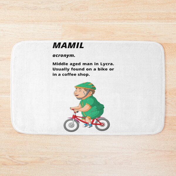 Item preview, Middle aged Man in Lycra - Funny cycling dictionary designed and sold by Tomsthreadz.