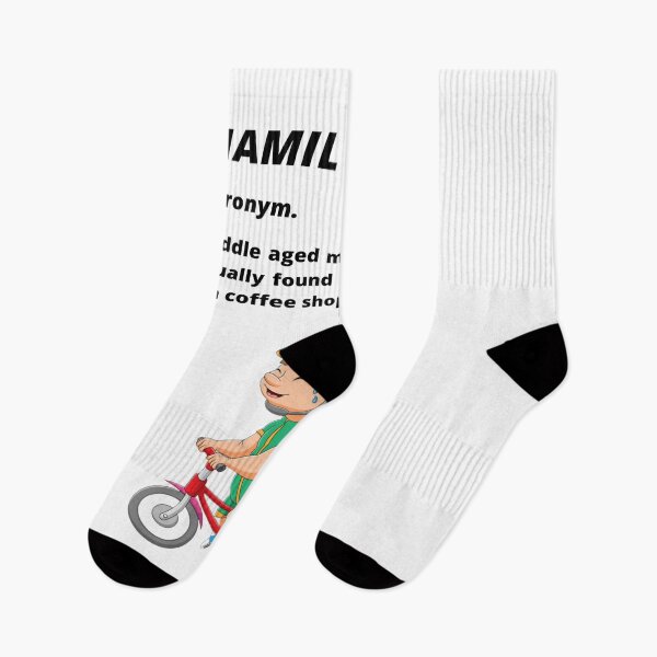 Item preview, Middle aged Man in Lycra - Funny cycling dictionary designed and sold by Tomsthreadz.