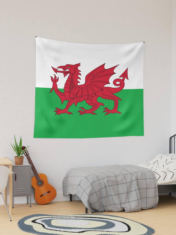 flag green white dragon