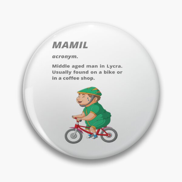 Item preview, Middle aged Man in Lycra - Funny cycling dictionary designed and sold by Tomsthreadz.