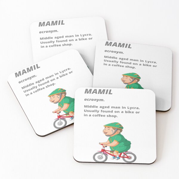 Item preview, Middle aged Man in Lycra - Funny cycling dictionary designed and sold by Tomsthreadz.