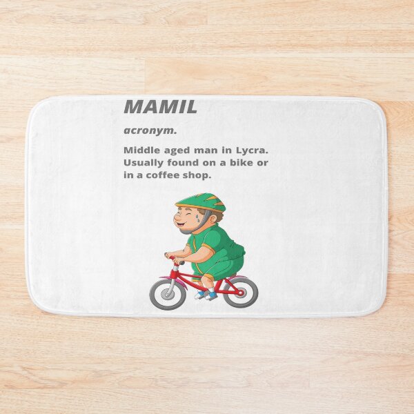 Item preview, Middle aged Man in Lycra - Funny cycling dictionary designed and sold by Tomsthreadz.