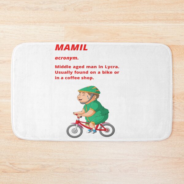 Item preview, Middle aged Man in Lycra - Funny cycling dictionary designed and sold by Tomsthreadz.