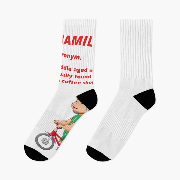 Item preview, Middle aged Man in Lycra - Funny cycling dictionary designed and sold by Tomsthreadz.
