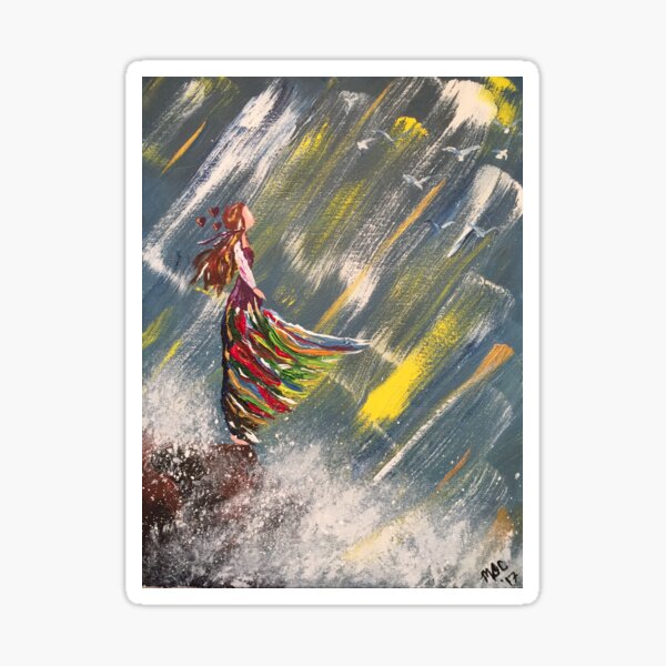 Swept Away Sticker