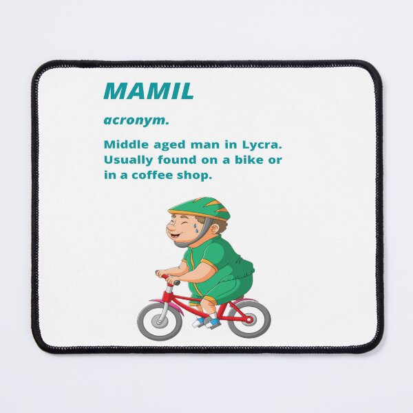Item preview, Middle aged Man in Lycra - Funny cycling dictionary designed and sold by Tomsthreadz.
