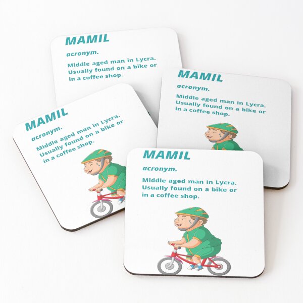 Item preview, Middle aged Man in Lycra - Funny cycling dictionary designed and sold by Tomsthreadz.