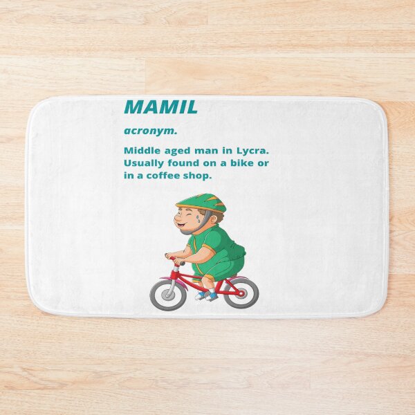 Item preview, Middle aged Man in Lycra - Funny cycling dictionary designed and sold by Tomsthreadz.