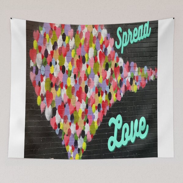Item preview, beautiful heart design with Spread Love.  designed and sold by Victornewyork.