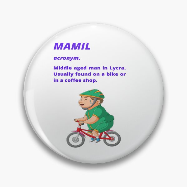 Item preview, Middle aged Man in Lycra - Funny cycling dictionary designed and sold by Tomsthreadz.