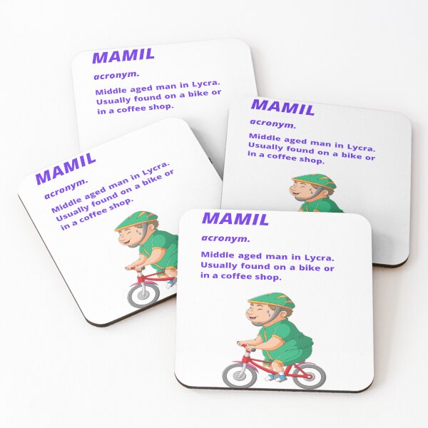 Item preview, Middle aged Man in Lycra - Funny cycling dictionary designed and sold by Tomsthreadz.