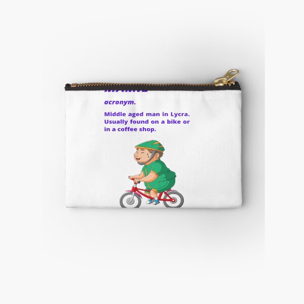 Item preview, Middle aged Man in Lycra - Funny cycling dictionary designed and sold by Tomsthreadz.