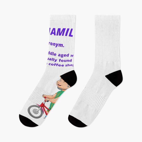 Item preview, Middle aged Man in Lycra - Funny cycling dictionary designed and sold by Tomsthreadz.
