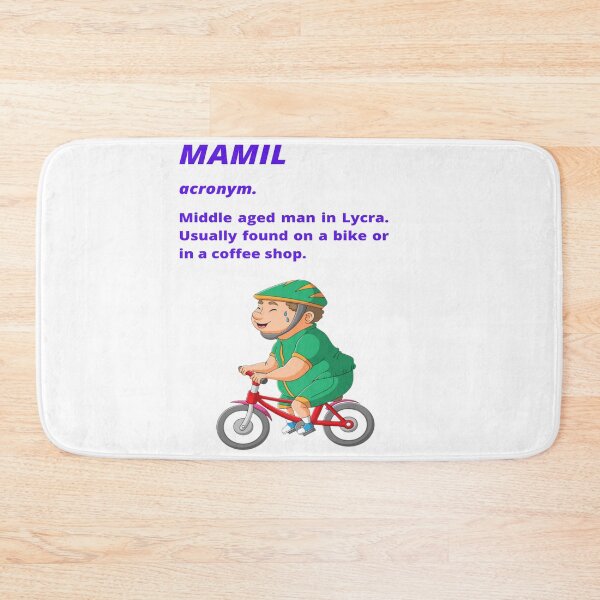 Item preview, Middle aged Man in Lycra - Funny cycling dictionary designed and sold by Tomsthreadz.