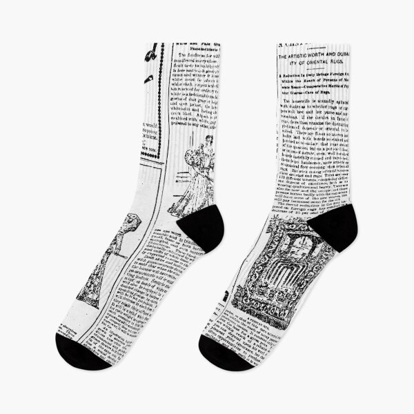 Item preview, Black And White Antique Newspaper  designed and sold by ArtsyWishy.