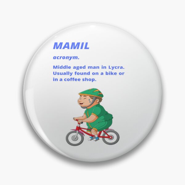 Item preview, Middle aged Man in Lycra - Funny cycling dictionary designed and sold by Tomsthreadz.