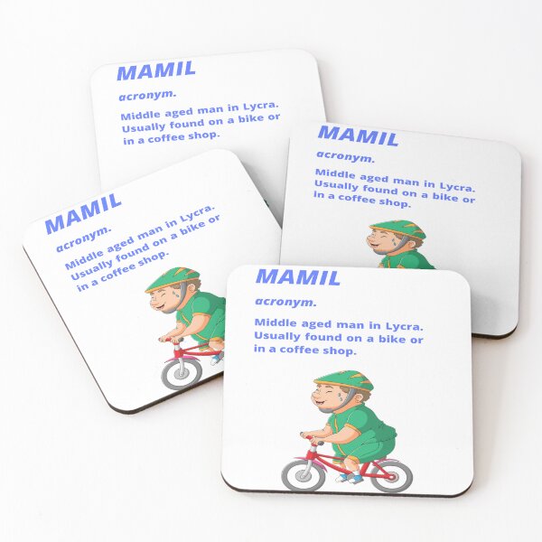 Item preview, Middle aged Man in Lycra - Funny cycling dictionary designed and sold by Tomsthreadz.