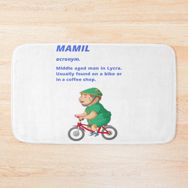 Item preview, Middle aged Man in Lycra - Funny cycling dictionary designed and sold by Tomsthreadz.