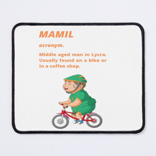 Item preview, Middle aged Man in Lycra - Funny cycling dictionary designed and sold by Tomsthreadz.