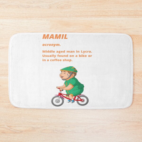 Item preview, Middle aged Man in Lycra - Funny cycling dictionary designed and sold by Tomsthreadz.