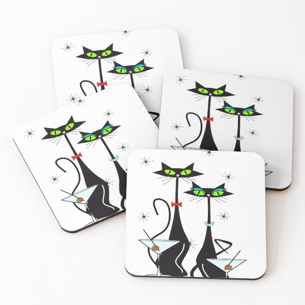 Item preview, MCM Atomic Cats Martini Time designed and sold by BossAtomic.