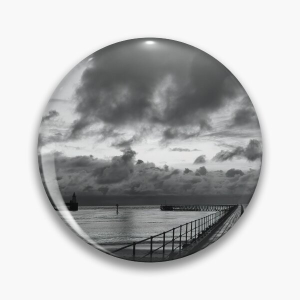 Item preview, Monochrome sunrise over the Old Wooden Pier designed and sold by Violaman.